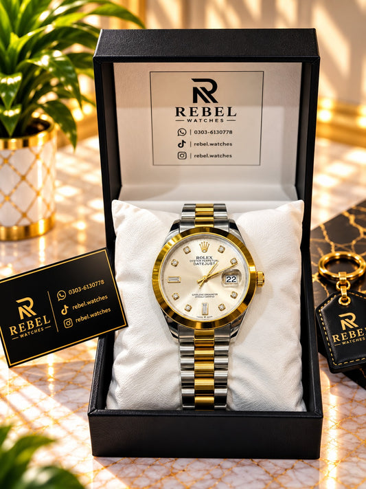 Rolex Datejust Two-Tone White Dial