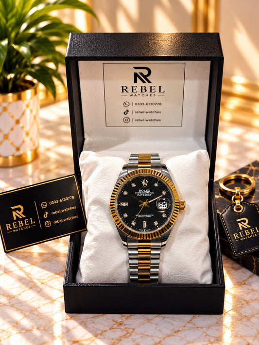 Rolex Datejust Two-Tone Black Dial