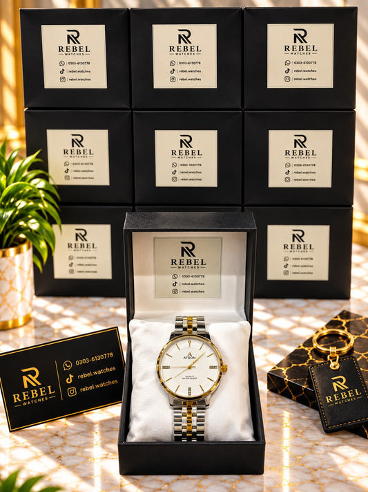 Atron Classic Two-Tone Watch
